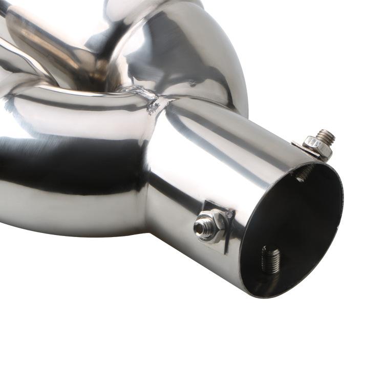 1Pc Universal Car Exhaust Muffler Tip Round Stainless Steel Car Tail Rear Chrome Round Exhaust Pipe Tail Muffler Tip Pipe Silver