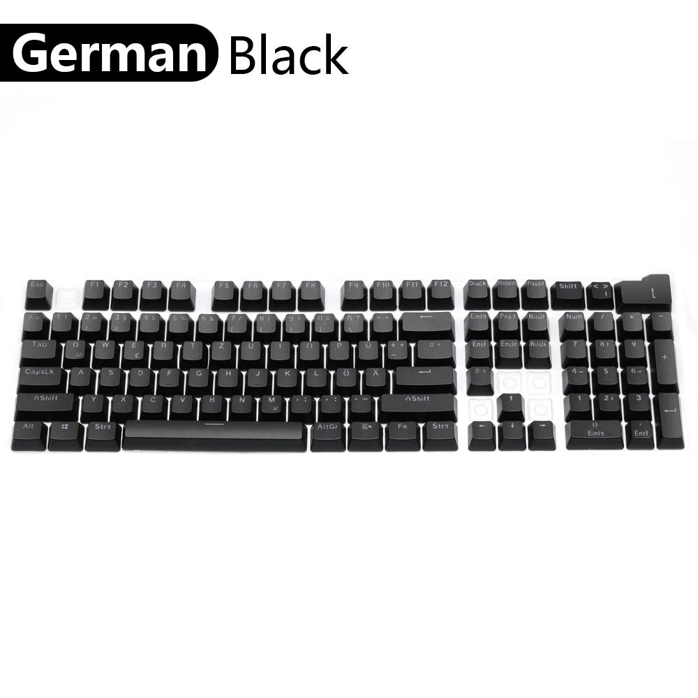 104 Pcs Universal Mechanical Keyboard Keycaps ABS OEM Height Backlit Portuguese Arabic Spanish French German For  Gaming Office