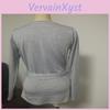 Timeless Casual Style Women's Long Sleeve Deep V-neck Knitted Sweater Blouse