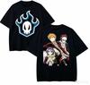 New Harajuku High-street Retro Fashion Loose Unisex High-quality Classic Best-selling T-shirt for BLEACH Anime Fans