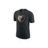 Logo Bear Print Short Sleeve T-Shirt Grizzlies Men Tops Black CT9826-010