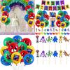 Friends Rainbow Theme Birthday Party Supplies Balloon Banner Cake Toppers Decor