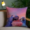 R-Rio A-Adventure Pillow Case Home Dorm Chair Back Short Plush Double-Sided Printing Office Nap Time Cushion Cover