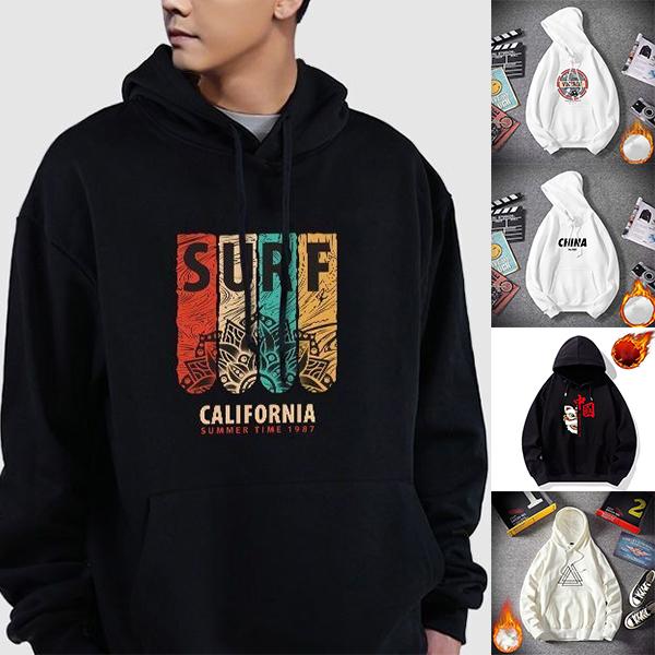 

Чоловічі зимові м які светри з капюшоном Парні моделі Потовщені спортивні топи 3XL