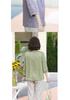 New Chinese Style Summer Blouse for Moms, National Design, Middle-Aged Women's Three-Quarter Sleeve Top for Spring/Summer.