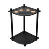 Billiard Cue Rack Holds 8 Sticks Solid Wood Floor Style Pool Rod with Drink Holder