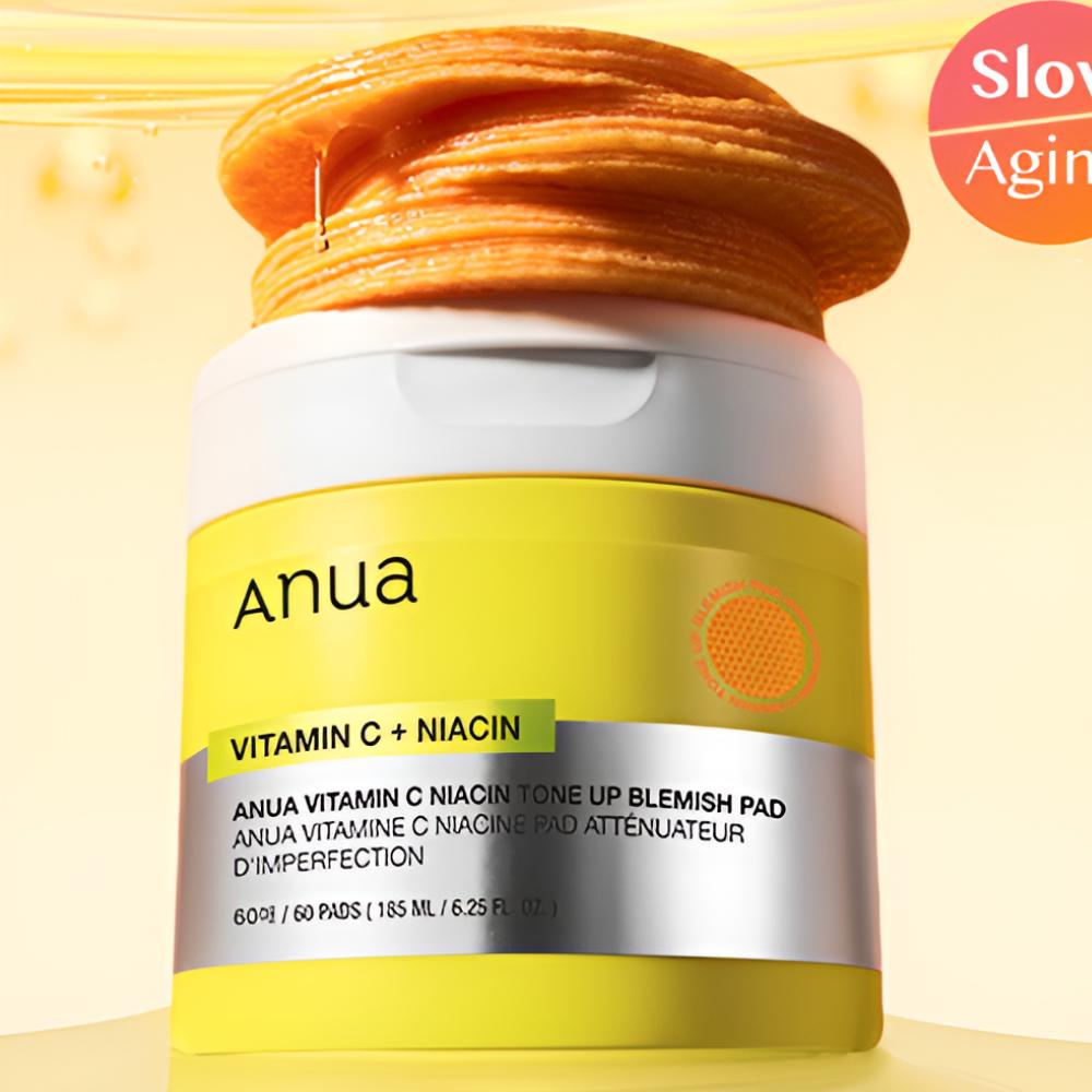 Anua Vitamin C Niacin Tone Up Blemish Pad 60P – Brightening & Tone Up Care / K-Beauty Trending Skincare
