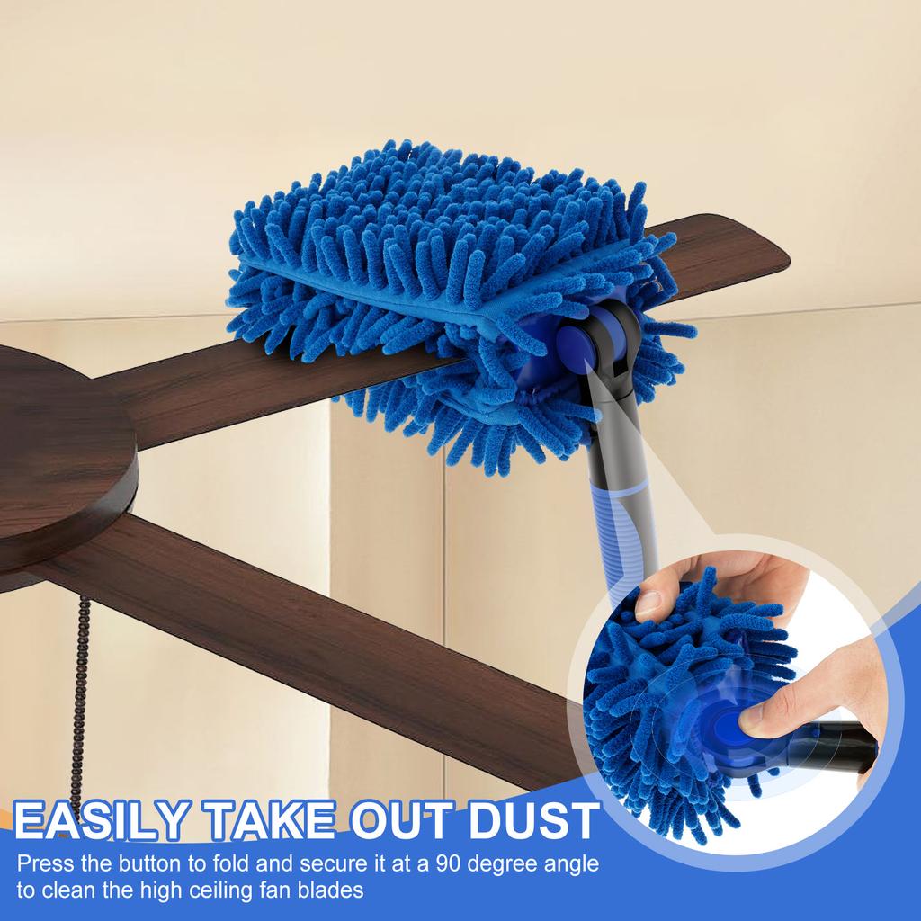 Ceiling Fan Cleaner Duster Bendable Home Cleaning Tool Reusable Flexible Car Duster for Household Appliances Blinds Bookshelves