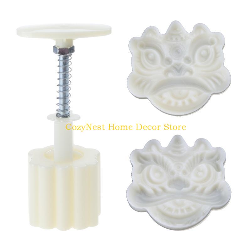 92MF Mooncake Mold Cookie Stamps Chinese MidAutumn Moon Cake Makers for DIY Cookie