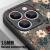 Thin Ring Magnetic For Magsafe Case For iPhone 17 Pro Max Case iPhone 16 15 14 13 Pro Max 17E Daisies Flowers Print Hybrid TPU+PC Matte Cover