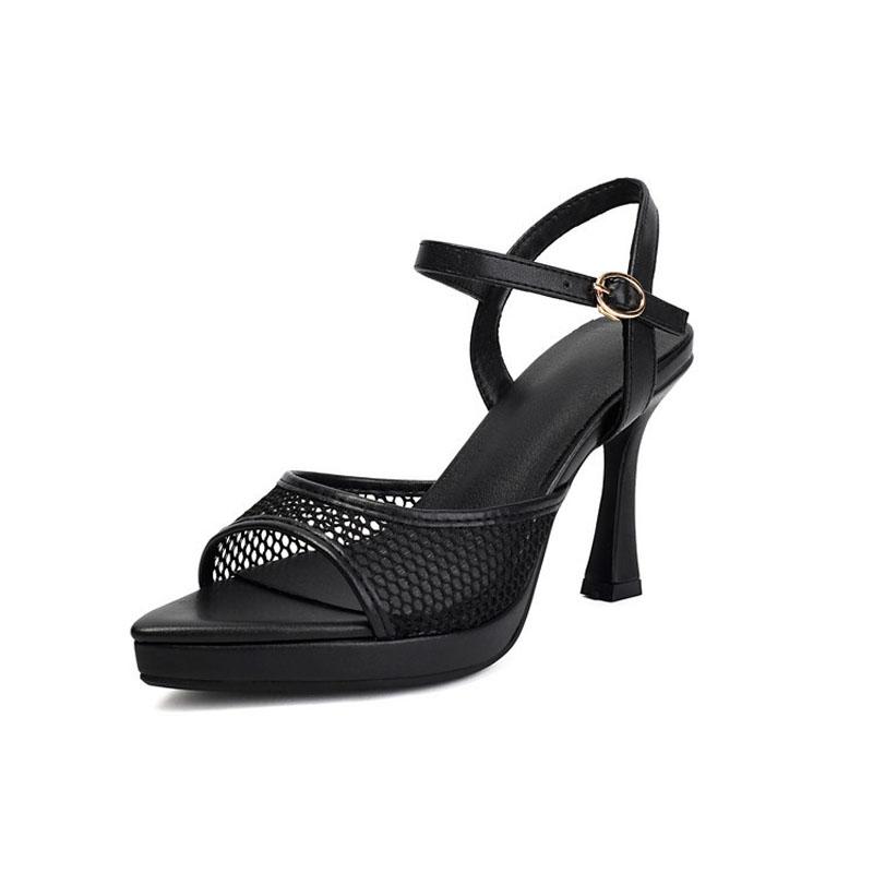 

Летние Модные Сандалии Женские Сексуальные Тонкие Каблуки Острый Носок Сетка Женские Вечерние Платье Сандалии Высокий Каблук 9см Большой Размер 42 43 WSH5344 39