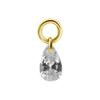 Charms - Cubic Zirconia - Gold - D-009