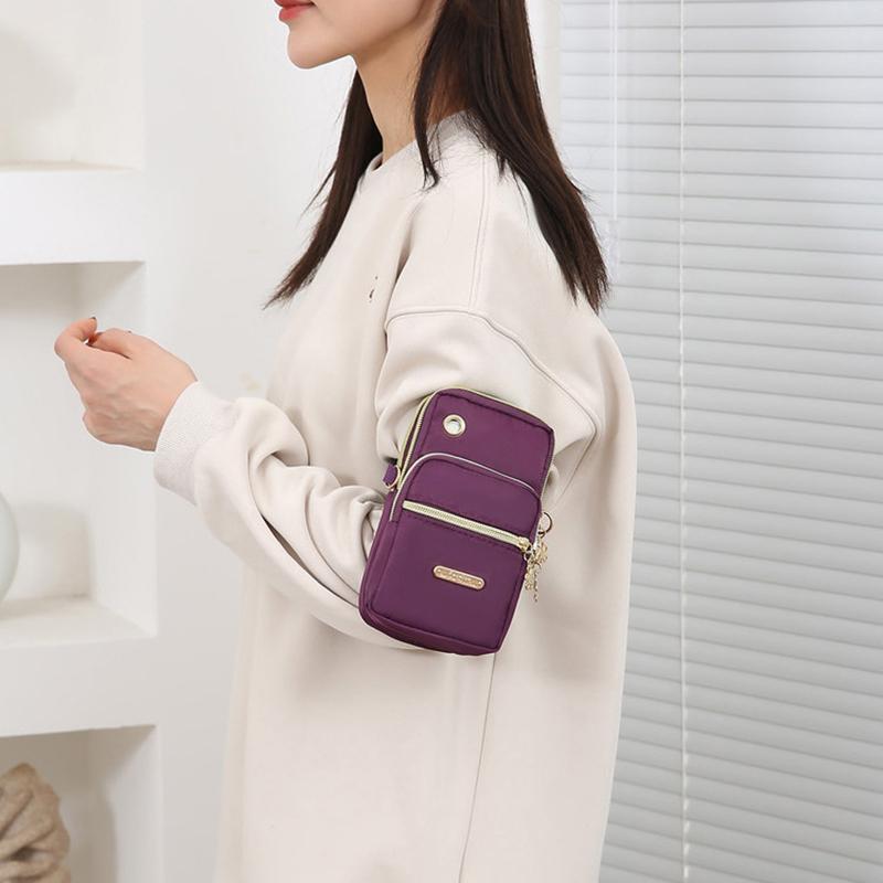 Nye avslappede vanntette crossbody-vesker i nylon for kvinner, messenger-skulderveske, liten damehåndveske til mobiltelefon, lommebøker, sportsveske