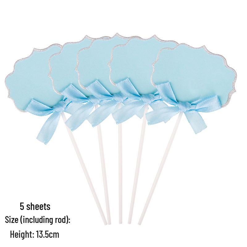 50-Piece Blank Insert Cards for Cake Decorations and Celebrations