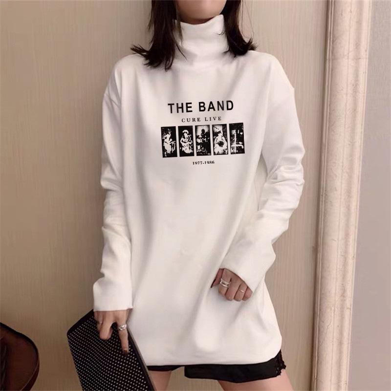 

Женская двухсторонняя водолазка средней длины из немецкого бархата - 2024 г., новая теплая и модная нижняя одежда на осень/зиму L