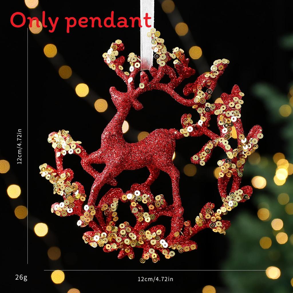 Creative Christmas Tree Snowflake Star Shaped Pendant Holiday Decoration Props For Festive Scene Setting