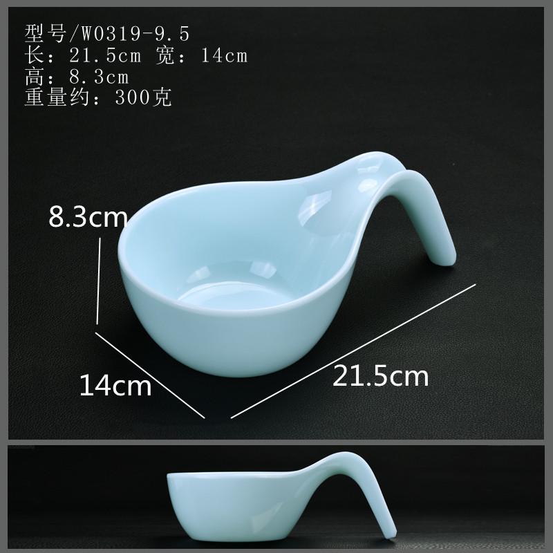 Melamine Blue Dinner Plate Restaurant Tableware Soup Bowl Dry Ice Dish Sashimi Plate Fruit Salad Bowl Dessert Plate Sushi Dish