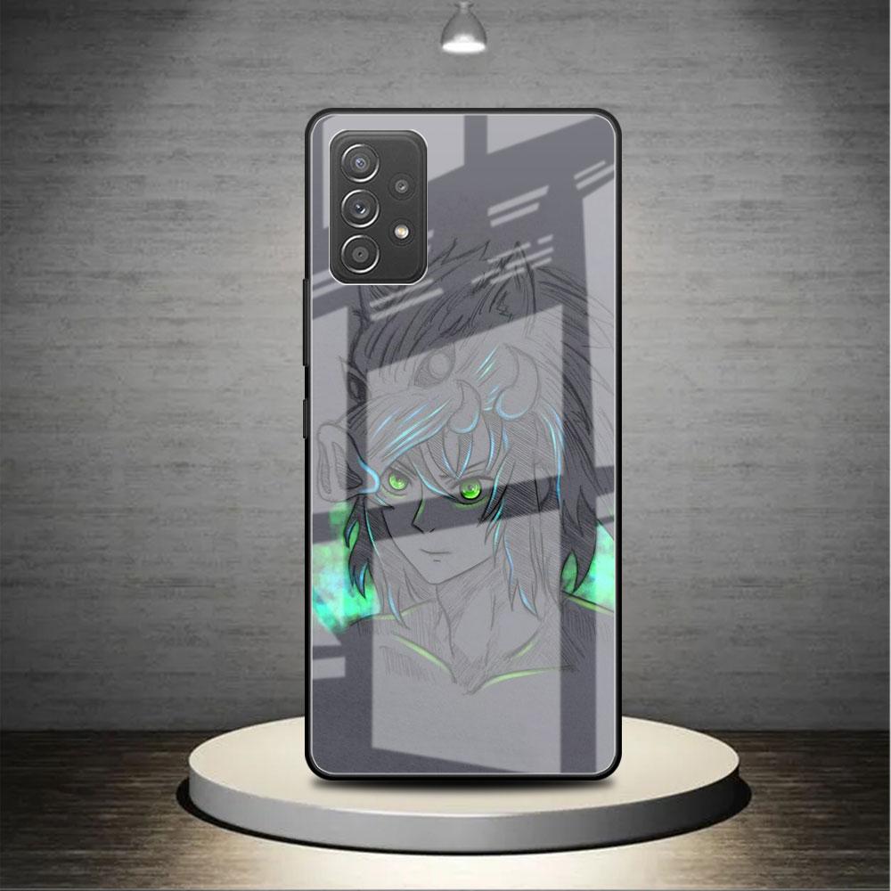 Glashülle für Samsung Galaxy A52 A71 A50 A51 A70 A21s A31 A72 A10 A12 A30 A22 5G Handyhülle Anime Dämon Slayer