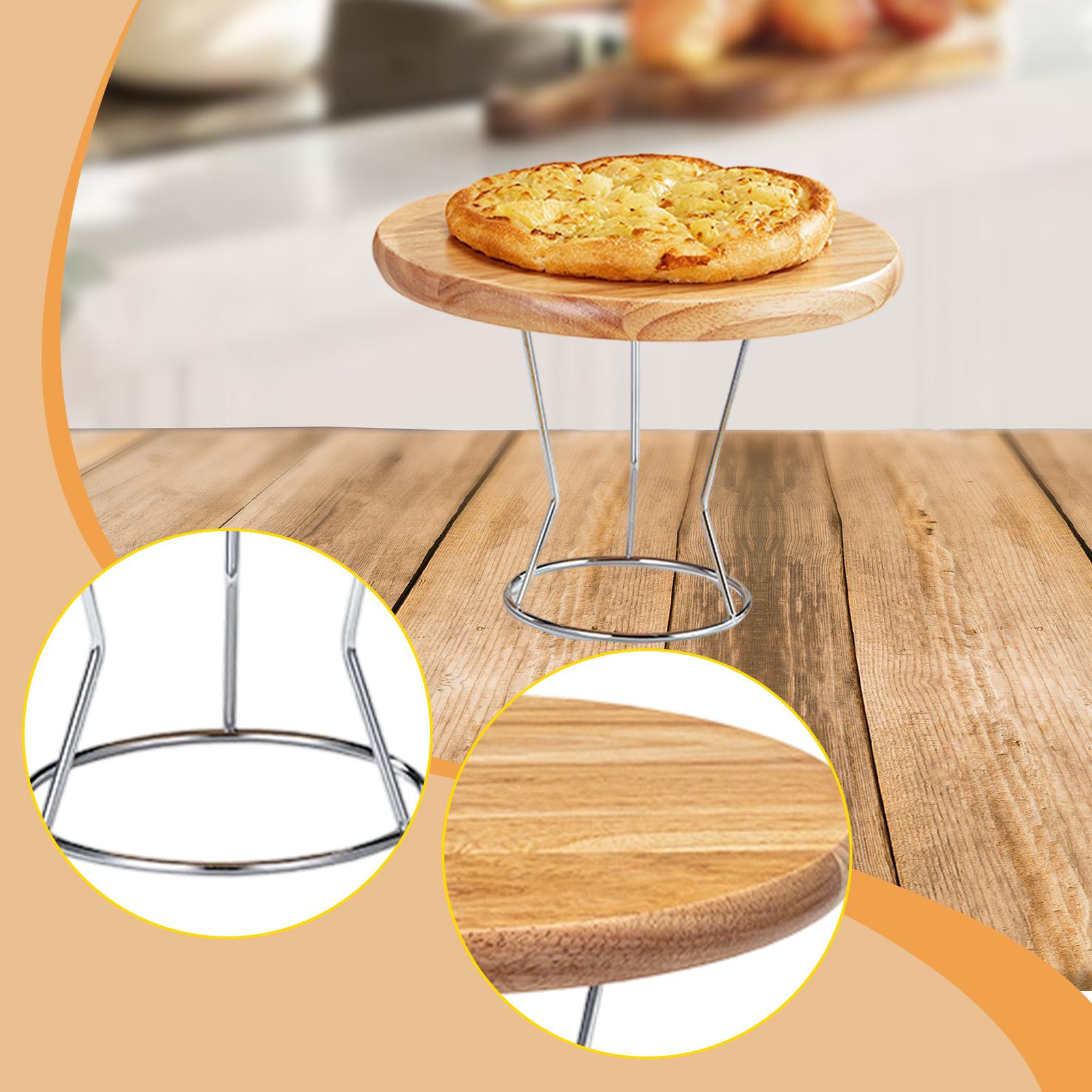 Pizza Pan Stand Holder Round Decorative Cake Stand for Cupcake Dessert Fruit 10 inch