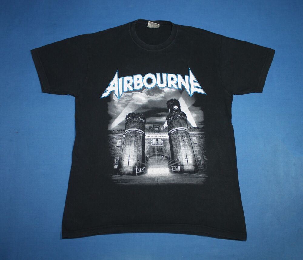 

Двухсторонняя футболка унисекс Y2K Airbourne Runnin Wild с хард-рок-группой