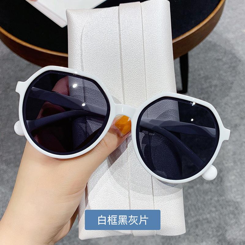 New Fashion Style All-match Trend Sunglasses Personalized Round Frame Sunglasses Trend Candy Color Big Frame Sunglasses