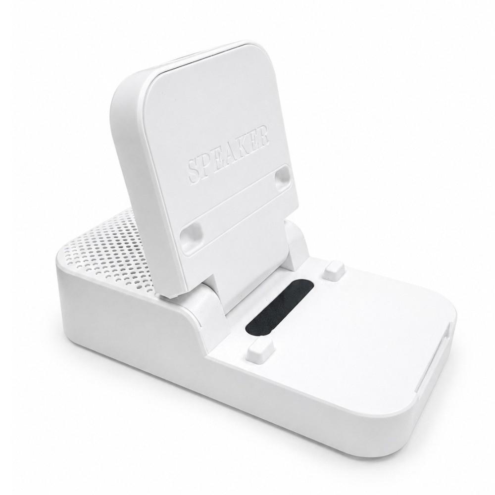 3-in-1 Mobile Speaker Holder Foldable Desktop Phone Holder Induction Sound Amplifier Desktop Use
