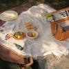 Machine Washable Woven Camping Picnic Blanket Durable Non-Stain Mat Sofa Cover Tablecloth for Outdoor Patio Yard Use