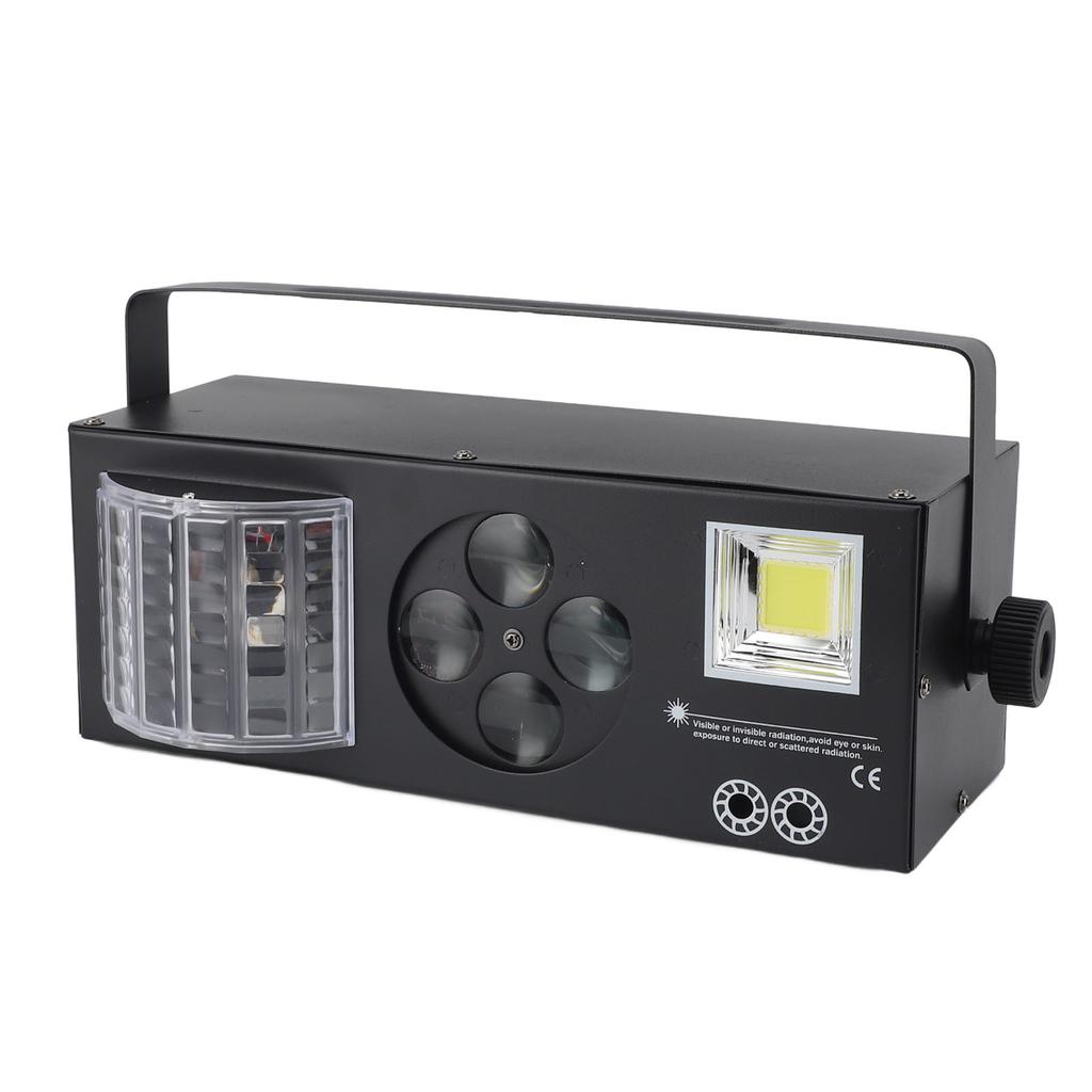 4 IN 1 DJ Lights Sound Activated DMX Control RGBW GOBO Pattern Beam Strobe Party Light for Party Wed