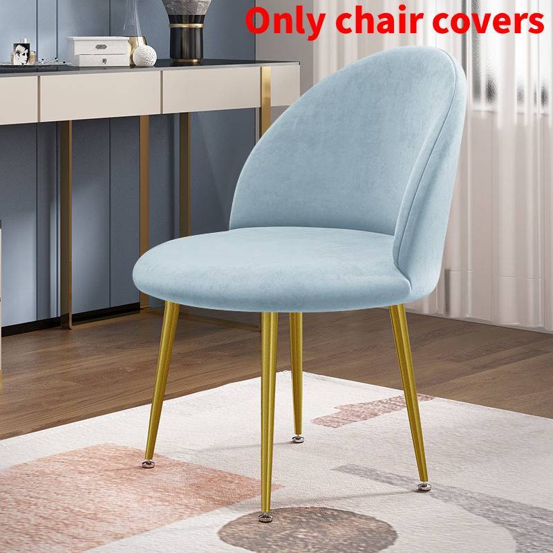 Chair Velvet Duckbill Cover Round Bottom Stool Back Dinning Makeup Elastic Big