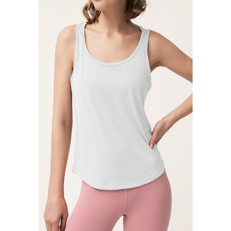 Women Loose Fit Halter Neck Backless Sleeveless Yoga Top