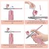Airbrush Nail With Compressor Portable Airbrush Nail Art Compressor For Nails Cake Painting Crafts Air Brush Kit Nails Spray