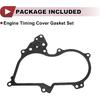 1 Pcs Car Engine Timing Cover Gasket Set for Nissan Altima 3.5L V6 - Gas 2007-2014 Chain Case Cover Gasket No.23797JA10B Black Metal