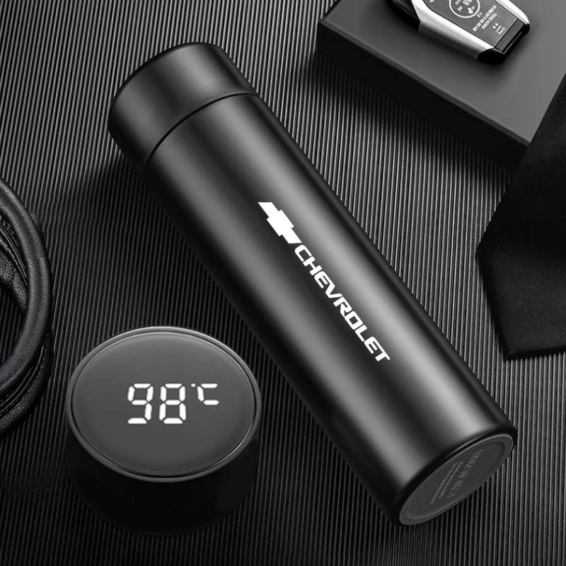 AABHM1 500ml smart thermos bottle with logo For Chevrolet Spark Captiva Cruze Tracker Orlando Trax Epica Nubira Malibu Optra Lanos SS