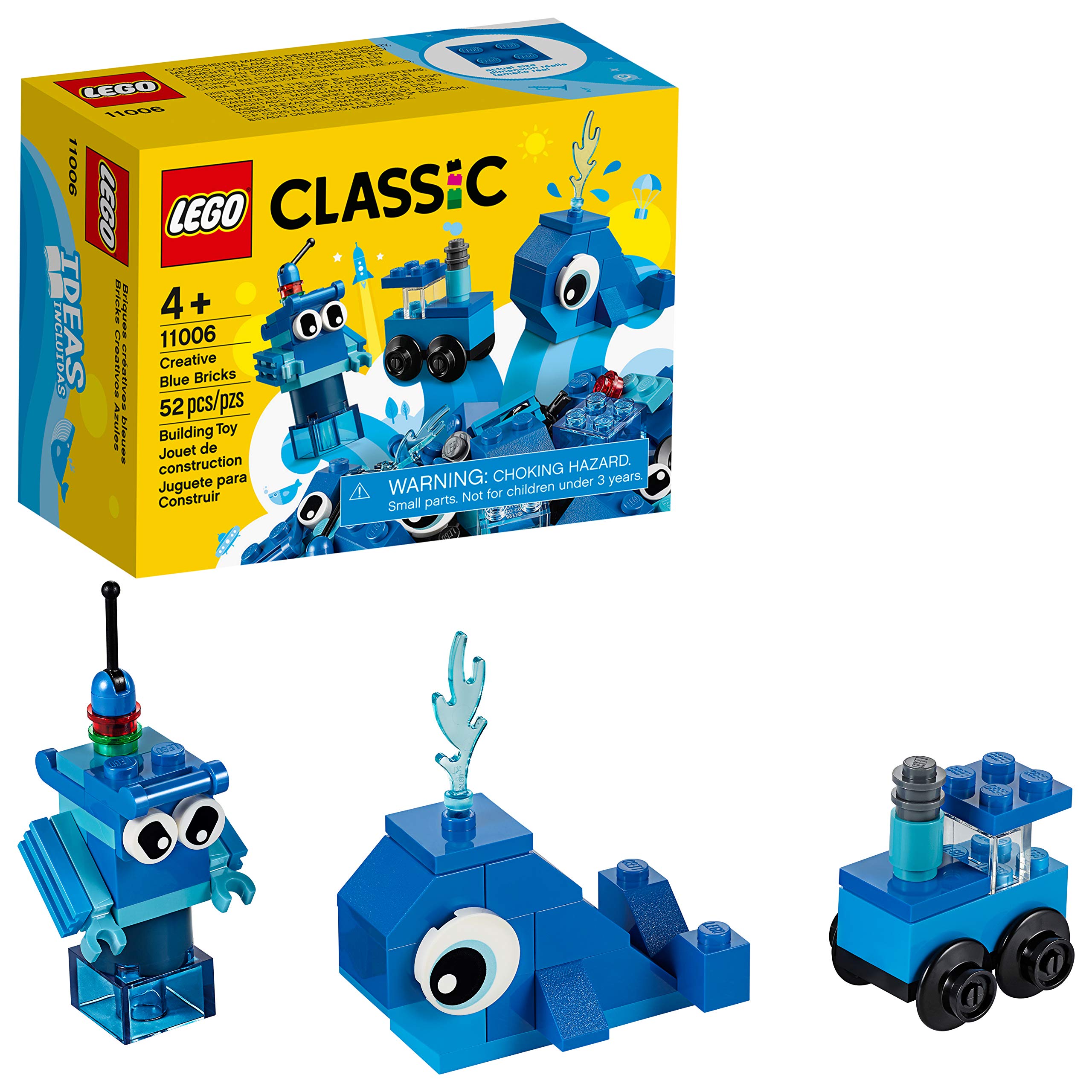 

LEGO Classic Синий ящик для идей 11006, Игрушечные блоки, Подарок, Ювелирные изделия, Поделки, Для мальчиков и девочек, Возраст 4 года и старше