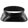 ABS Ventilation Pipe Joint Black Vent Pipe Adapter Wall Flange Connector  Ventilation Pipe