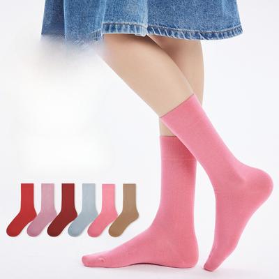 Cotton Socks, Women's Spring and Autumn Pure Cotton Mid-calf Socks, Women's Postpartum Socks, All-season Versatile, All-cotton Mid-calf Women's Socks