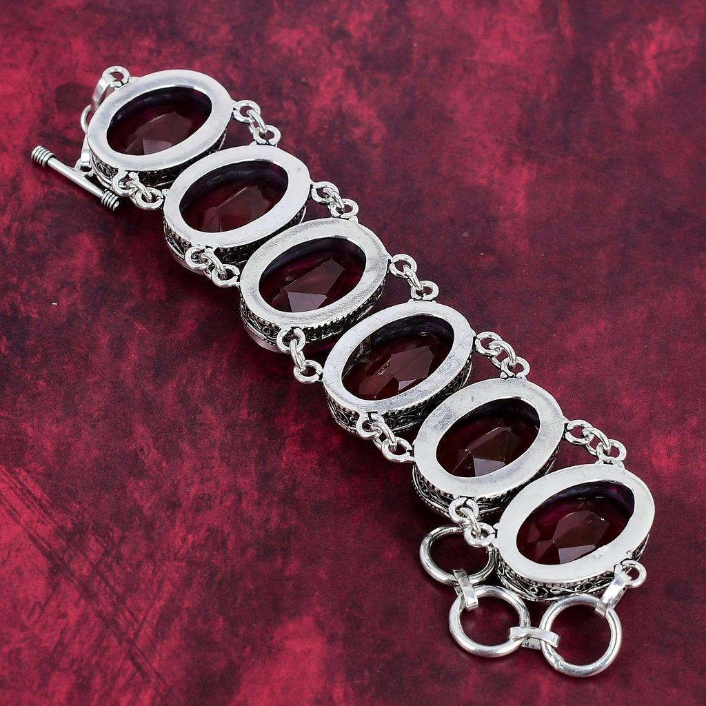 Pink Tourmaline Gemstone Jewelry, Handmade 925 Solid Sterling Silver Jewelry, Unique Bracelet & Necklace Jewelry Set For Women