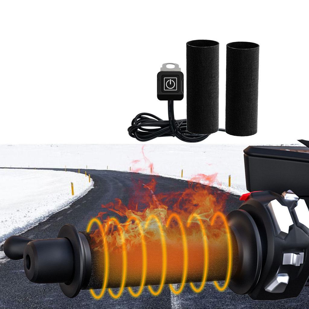 Easy Installation Electric Heated Pad for Motorcycle 22mm Handlebar Warmer Pads