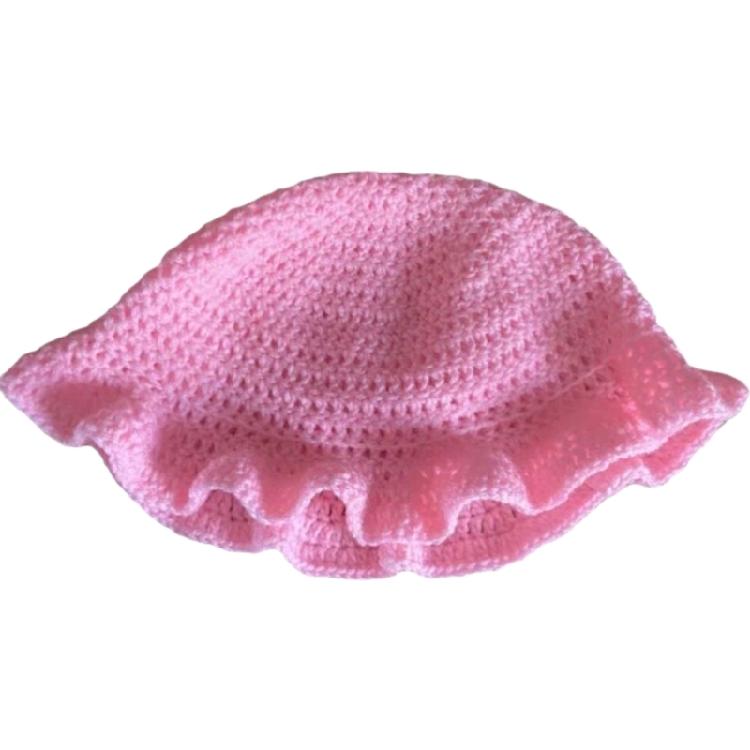 Girl Travel Fisherman Hat Sun Protective Hat Girl Photography Knitted Bucket Hat