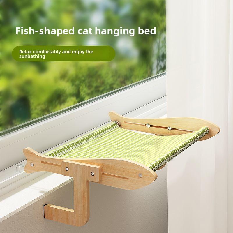 Cat Window Perch Hanging Cat Bed Sunny Seat for Cats Window Sill Mounted Pet Hammock Pet Products