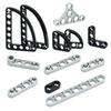 Technical Parts Moc Beam L-shape Thin with Axle Hole  DIY Building Blocks Accessories Toy Compatible 11478 32449 32017 Bricks