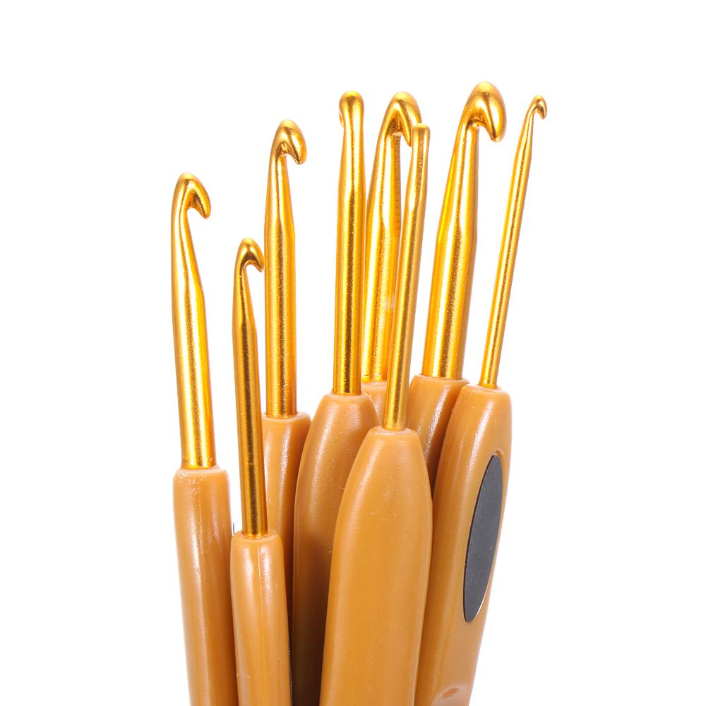 2.5mm-6mm Aluminum Handmade Crochet Hooks Weave Tools Knitting Needles Yarn Crochet