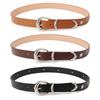 Belt Female Sunflower Rivet Belt Threaded Alloy Three-Piece Buckle Jeans Decorative Belt