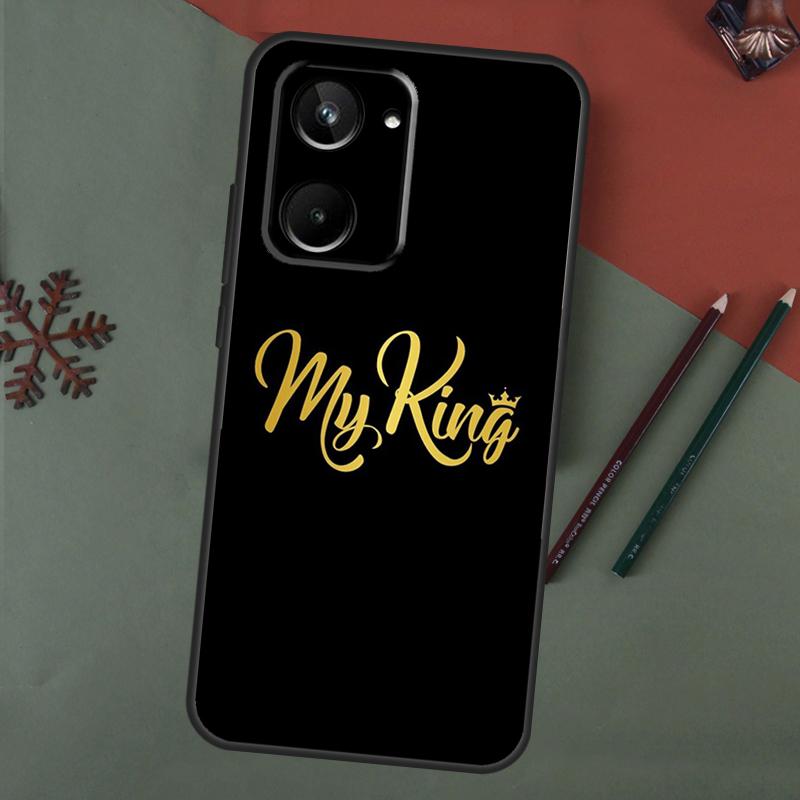 König Königin Paar Liebhaber Hülle Für Realme C61 C53 C55 C33 C63 C51 C65 C67 C71 C75 11 12 13 14 15 Pro Plus GT6 GT7 Pro