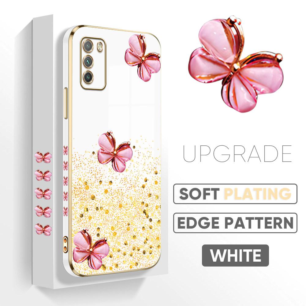 Barevné vzory tisku Pouzdro se čtvercovým vzorem na hraně Pokovené pouzdro na telefon Luxusní měkké pouzdro na telefon pro Huawei Honor Xiaomi Redmi