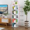 Estantería Giratoria Moderna Sencilla: Estantería Vertical de Pie, Ahorra Espacio, para Oficina o Hogar