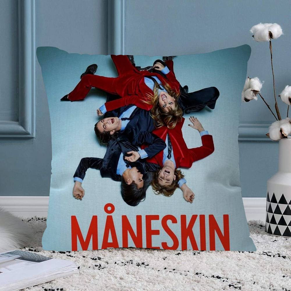 

Rock Band MManeskinS Cushion Cover Pillowcase Upholstery Sofa Throw Pillow Home Decor Pillowcas 30x30 cm