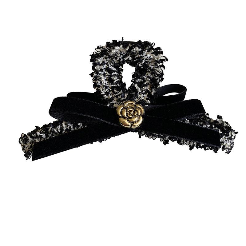 Hochwertige Kamelien-Haarspange - Herbst- & Winter-Chic im französischen Stil