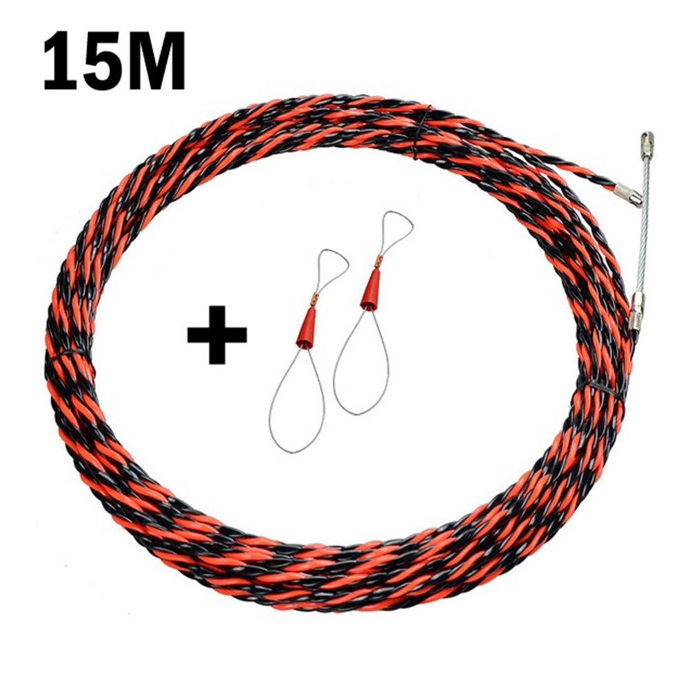 Electrician Electrical Wire Threading Device with Fiberglass Tape for Easy Access under Floorboards and Above Ceiling