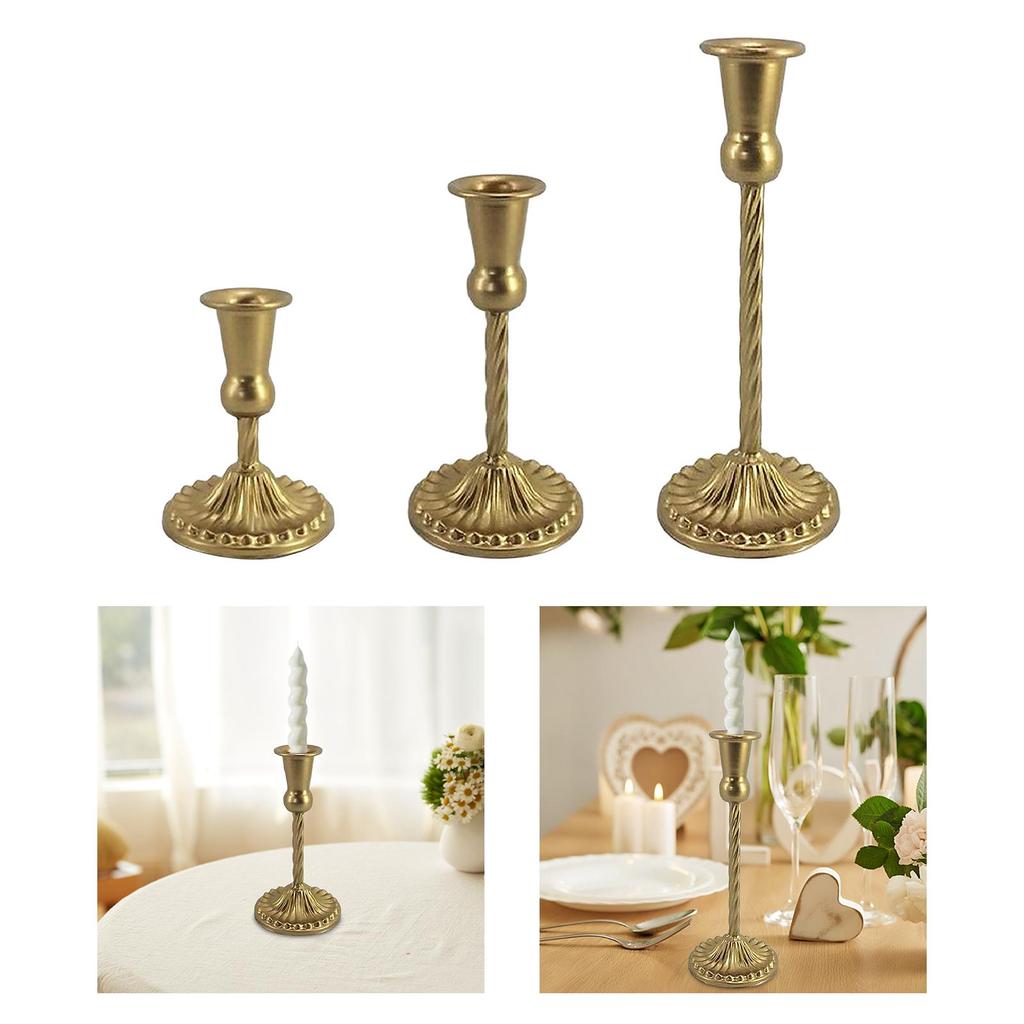 Candle Holder Candelabrum Tabletop Candelabra Metal Candlestick Decorative Ornament for Festival Banquet Parties Wedding Home